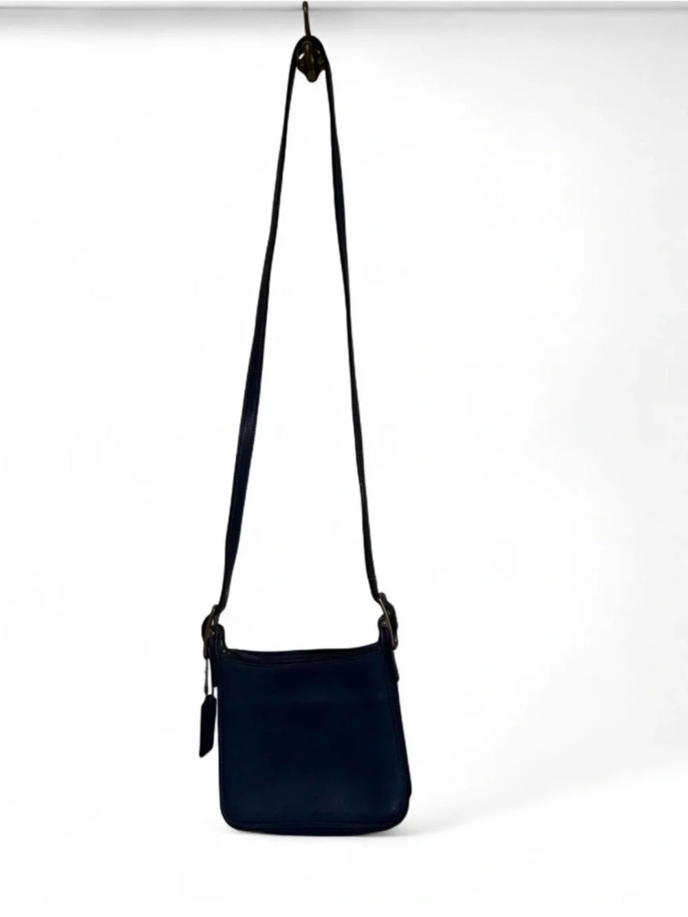 Vintage Coach Mini Janice Bag 6610 Blue Leather Zip Crossbody Shoulder Purse USA - Picture 8 of 8